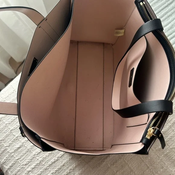 Kate Spade Black Tote with Gold Accents - Picture 2 of 3